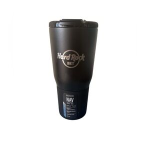 Hard Rock BET, Black Insulated Thermos: 25 oz. Leakproof/ dishwasher safe. NEW
